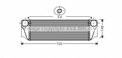 AVA QUALITY COOLING bw4413 -  Интеркулер